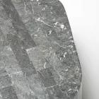 Tavolino da Salotto Moderno Sagomato in Pietra Fossile - Bowie Viadurini