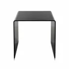 Tavolino da salotto nero moderno 40x40cm Terry Small, made in Italy Viadurini