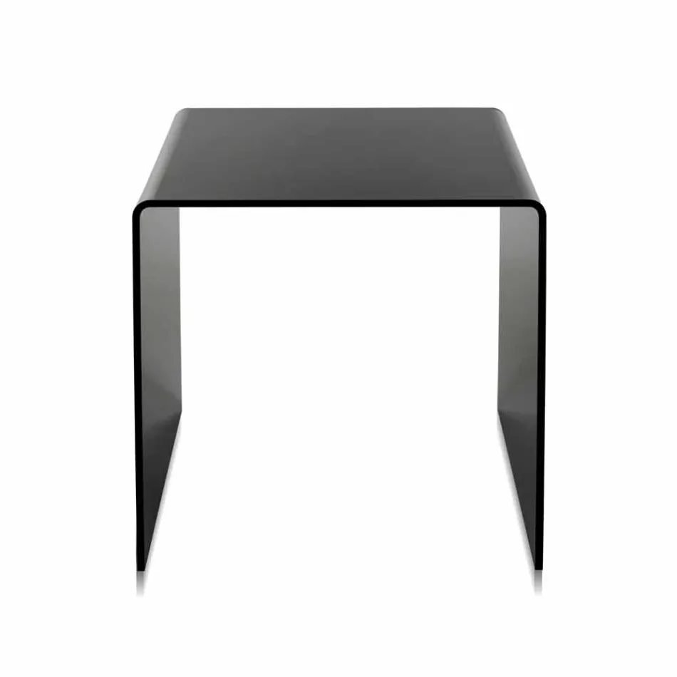Tavolino da salotto nero moderno 40x40cm Terry Small, made in Italy Viadurini