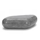 Tavolino da Salotto Ovale in Pietra Fossile Moderno - Avenue Viadurini