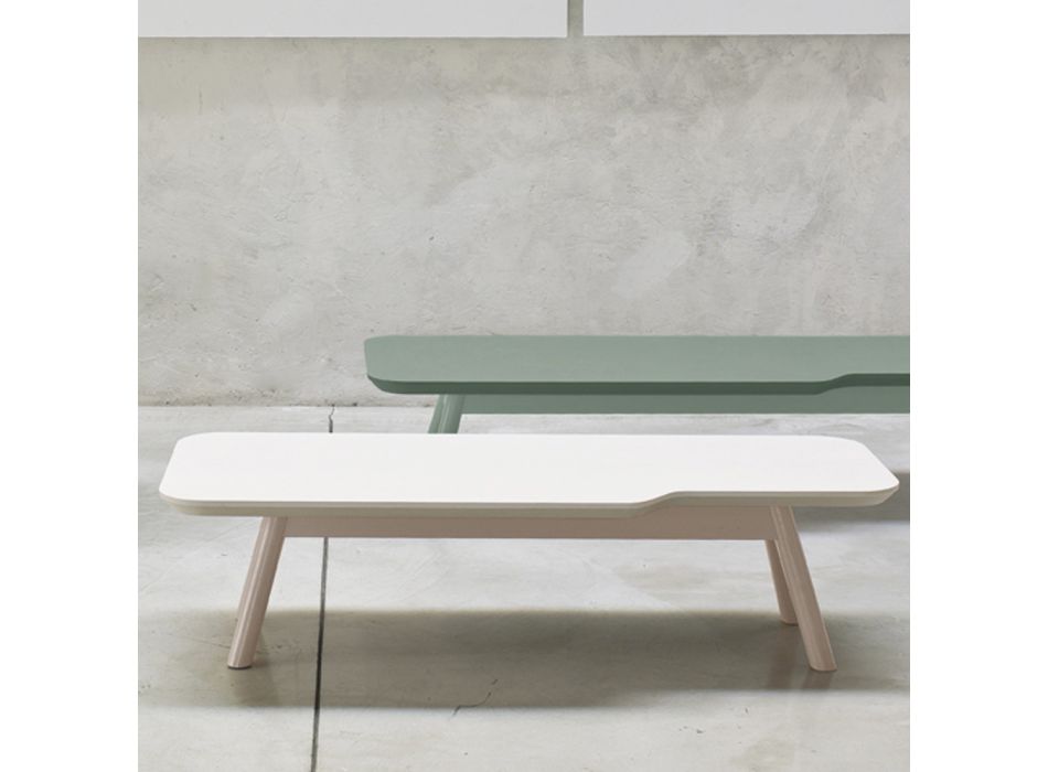 Tavolino da Salotto Pregiato in Legno di Frassino Massello Made in Italy - Ulma Viadurini