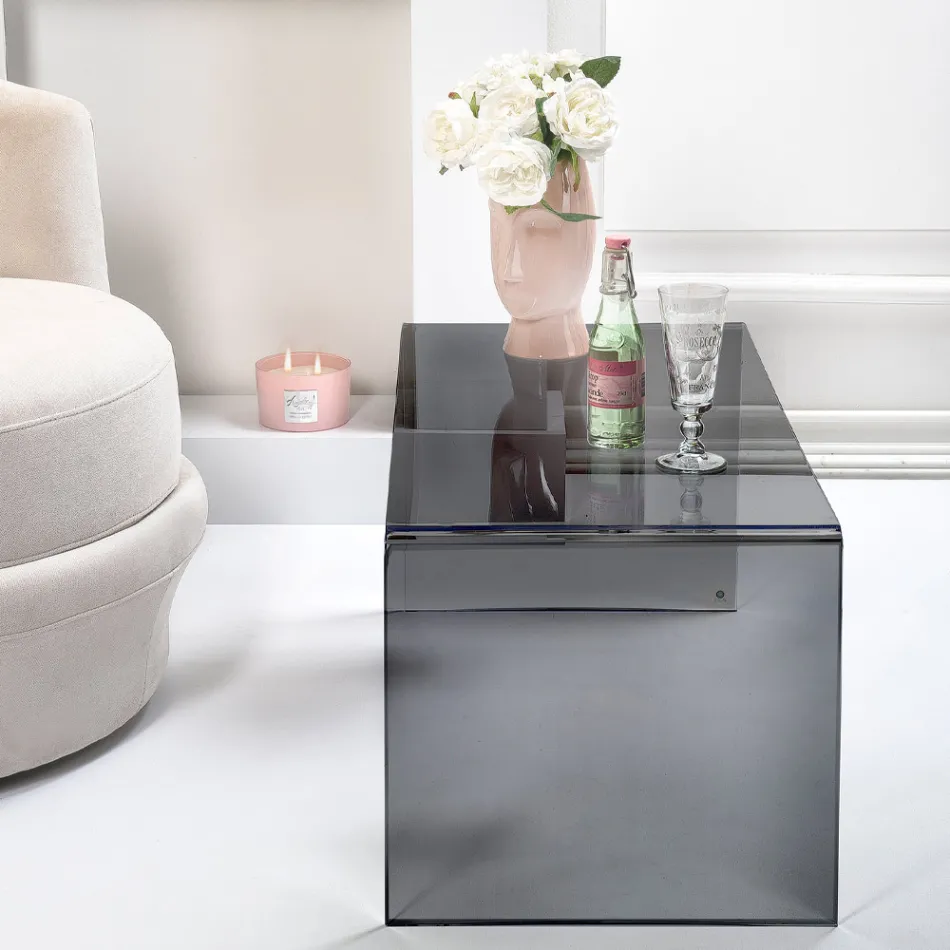 Tavolino da Salotto Realizzato in Plexiglass Made in Italy - Jasmine Viadurini