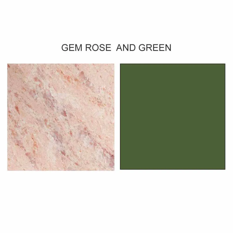 Tavolino da Salotto Rotondo di Design in Gres e Frassino Made in Italy  - Bering Viadurini