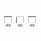 Tavolino da Salotto Rotondo di Design in Gres e Frassino Made in Italy  - Bering Viadurini