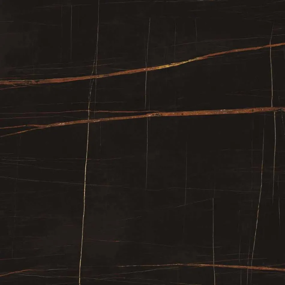 Tavolino da Salotto Rotondo in Gres e Metallo Moderno Made in Italy - Albert Viadurini