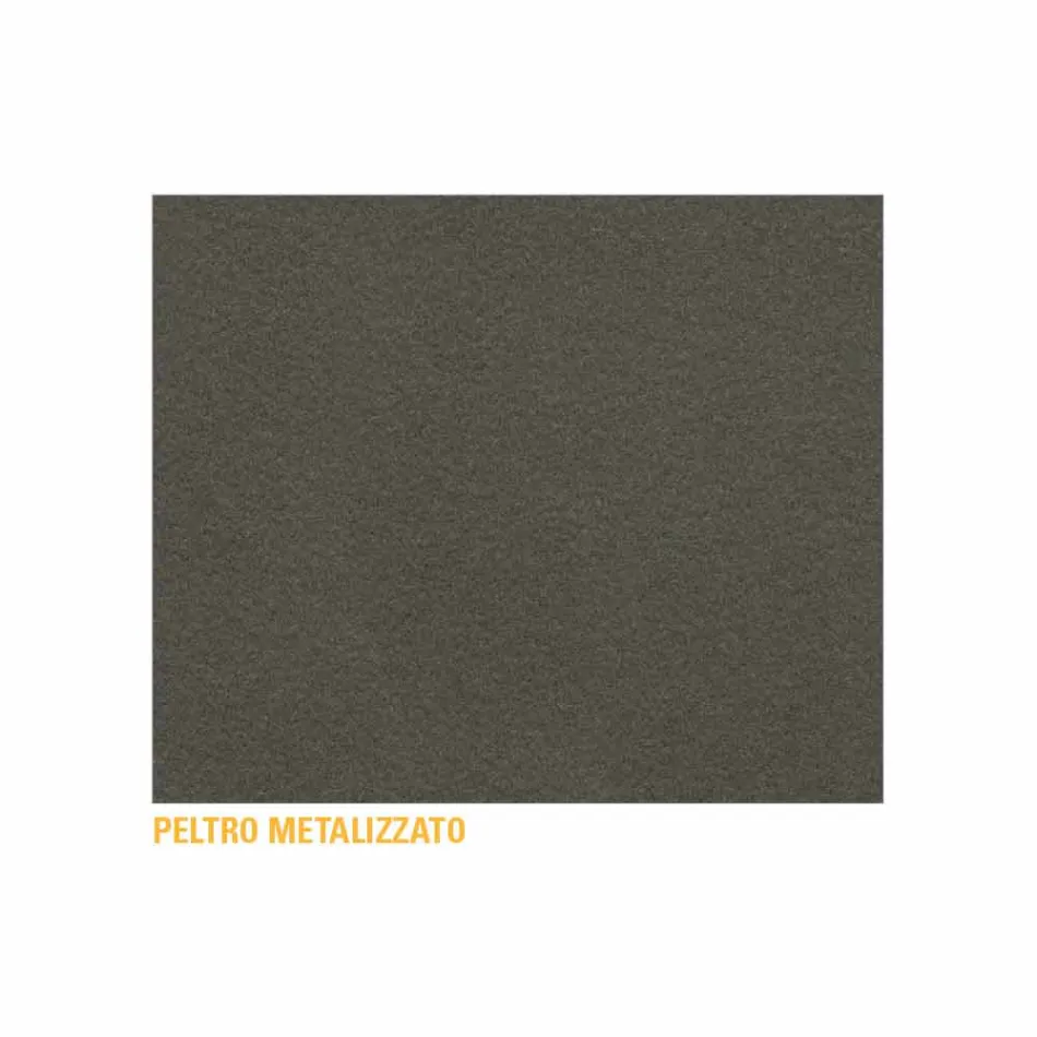 Tavolino da Salotto Rotondo in Metallo Verniciato Made in Italy, di Lusso - Mina Viadurini