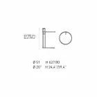 Tavolino da Salotto Rotondo in Vetro Temperato e Acciaio Made in Italy - Lennon Viadurini