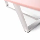 Tavolino da Salotto Sagomato Moderno in Mdf e Metallo Cromato – Pimpa Viadurini