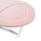 Tavolino da Salotto Sagomato Moderno in Mdf e Metallo Cromato – Pimpa Viadurini