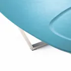 Tavolino da Salotto Sagomato Moderno in Mdf e Metallo Cromato – Pimpa Viadurini