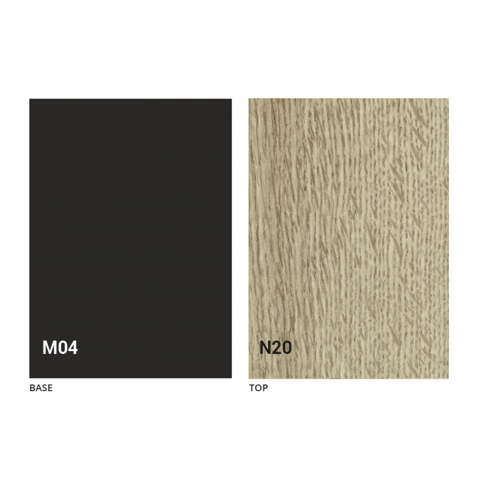 Tavolino da Salotto Trasformabile in Legno e Acciaio Made in Italy - Demetro Viadurini