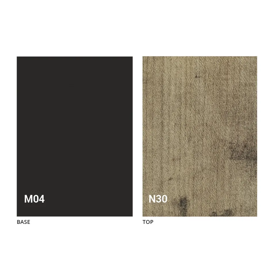 Tavolino da Salotto Trasformabile in Legno e Acciaio Made in Italy - Demetro Viadurini