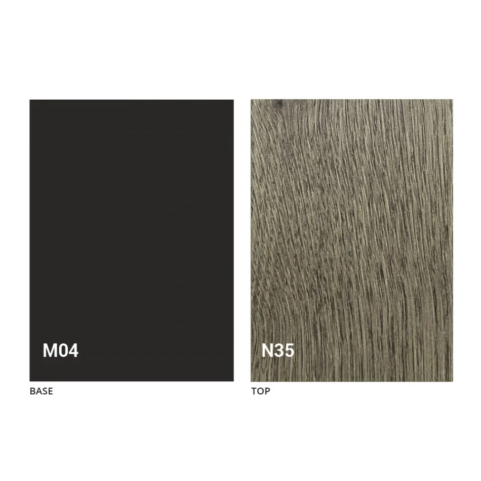 Tavolino da Salotto Trasformabile in Legno e Acciaio Made in Italy - Demetro Viadurini