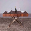 Tavolino da Salotto Trasformabile in Legno e Metallo Made in Italy - Patroclo