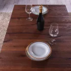 Tavolino da Salotto Trasformabile in Legno e Metallo Made in Italy - Patroclo Viadurini