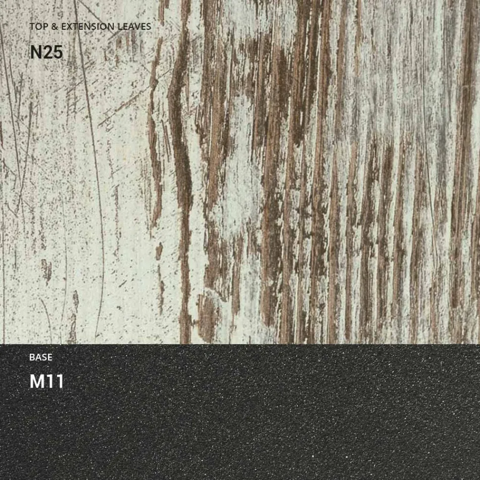 Tavolino da Salotto Trasformabile in Legno e Metallo, Made in Italy - Sanrocco Viadurini