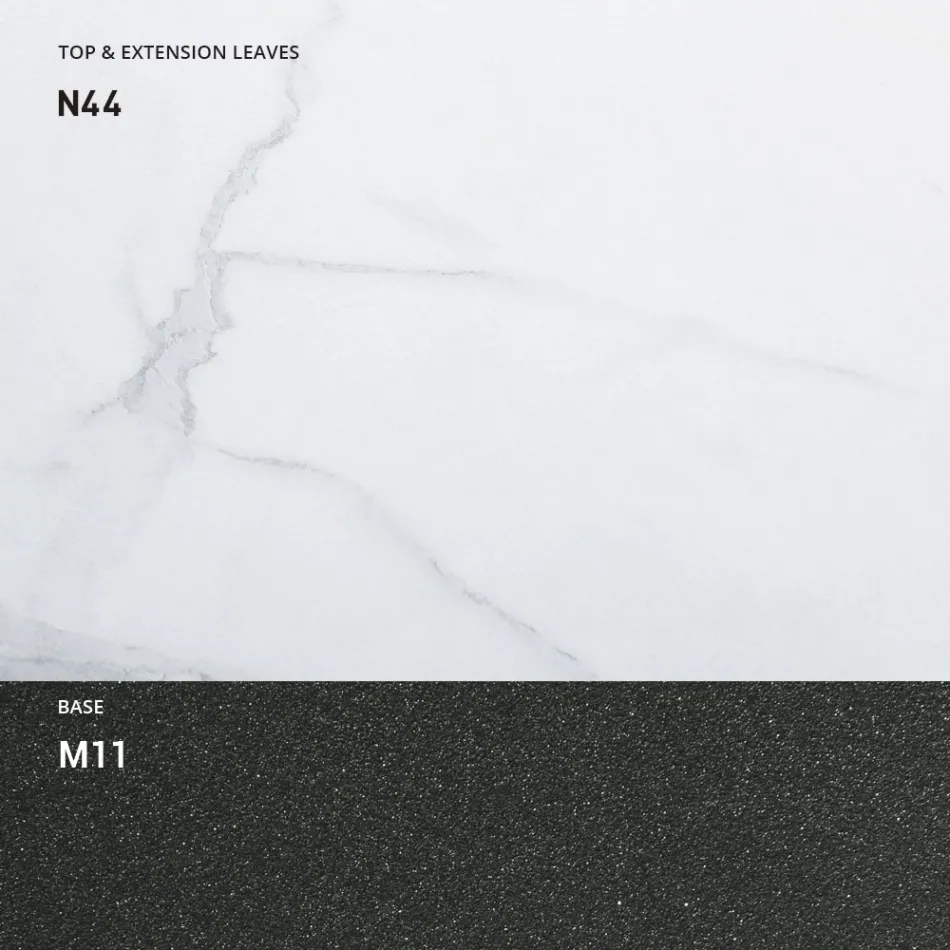 Tavolino da Salotto Trasformabile in Legno e Metallo, Made in Italy - Sanrocco Viadurini