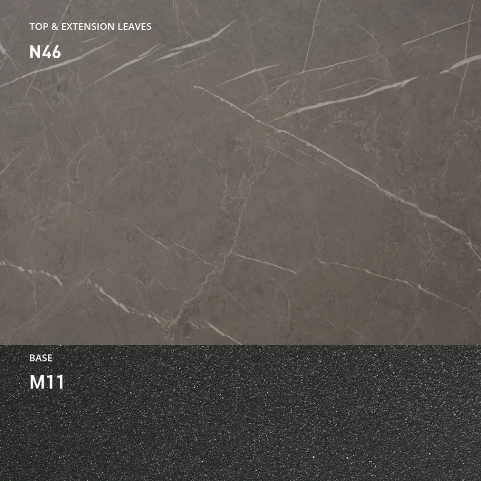 Tavolino da Salotto Trasformabile in Legno e Metallo, Made in Italy - Sanrocco Viadurini