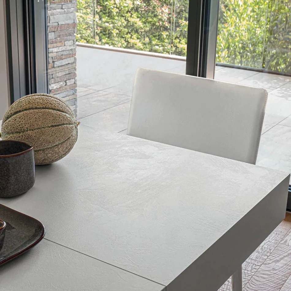 Tavolino da Salotto Trasformabile in Legno e Metallo, Made in Italy - Sanrocco Viadurini