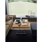 Tavolino da Salotto Trasformabile in Legno Massiccio Made in Italy - Trabucco Viadurini