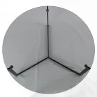 Tavolino da Soggiorno in Acciaio e Vetro Realizzato in Italia - Aspira Viadurini