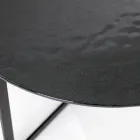 Tavolino da Soggiorno in Acciaio e Vetro Realizzato in Italia - Aspira Viadurini