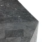 Tavolino da Soggiorno Interamente in Pietra Fossile Diverse Finiture - Aria Viadurini