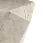 Tavolino da Soggiorno Interamente in Pietra Fossile Diverse Finiture - Aria Viadurini