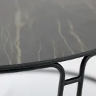 Tavolino da Soggiorno Piano e Base Rotondi Made in Italy - Tullia Viadurini