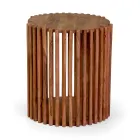 Tavolino da Soggiorno Realizzato in Legno di Acacia - Vortice Viadurini