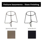 Tavolino da Soggiorno Rotondo con Piano in Vetro Made in Italy - Paini Viadurini