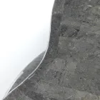 Tavolino dallo Stile Moderno in Pietra Fossile Diverse Finiture - Gomma Viadurini