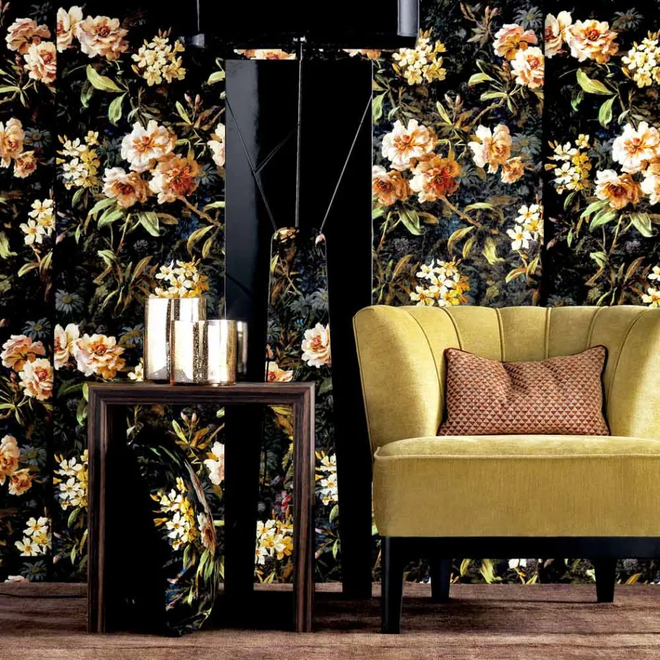 Tavolino design da fumo legno di ebano Grilli Zarafa fatto in Italia Viadurini