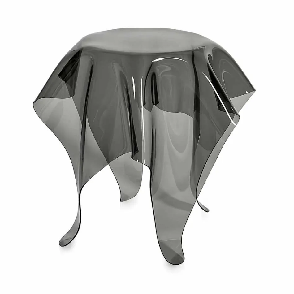 Tavolino design moderno in plexiglass fumé Otto, made in Italy Viadurini