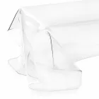 Tavolino design moderno in plexiglass trasparente drappeggiato Asia Viadurini