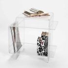 Tavolino di design in plexiglass con tre ripiani made in Italy, Gosto Viadurini