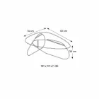 Tavolino di Design in Vetro Trasparente, Fumè ed Acidato Made in Italy – Tac Tac Viadurini