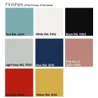 Tavolino Esterno Rotondo in Hpl con Base in Metallo Made in Italy - Makino Viadurini