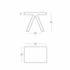 Tavolino geometrico colorato Slide Toy da interni prodotto in Italia Viadurini