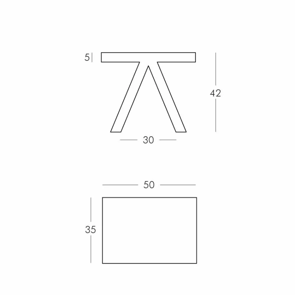 Tavolino geometrico colorato Slide Toy da interni prodotto in Italia Viadurini