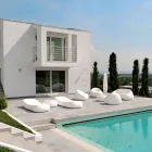 Tavolino Giardino con Piano Tondo in Polietilene  Made in Italy - Tibaldo  Viadurini