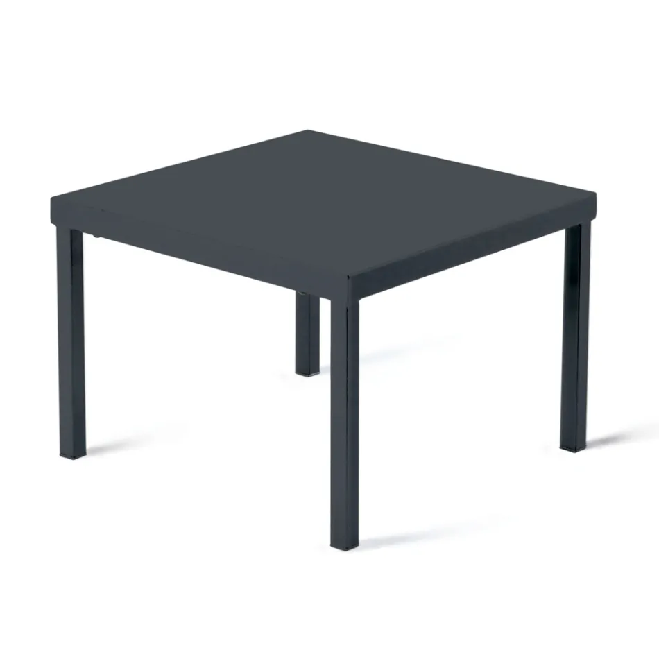 Tavolino Impilabile da Giardino in Acciaio Zincato Realizzato in Italia – Aberdeen Viadurini