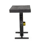 Tavolino in Acciaio e Legno di Mango Artigianale e Industriale - Corvino Viadurini