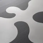 Tavolino in Larice Laccato Nero con Inserti in Inox Satinato - Vergine Viadurini