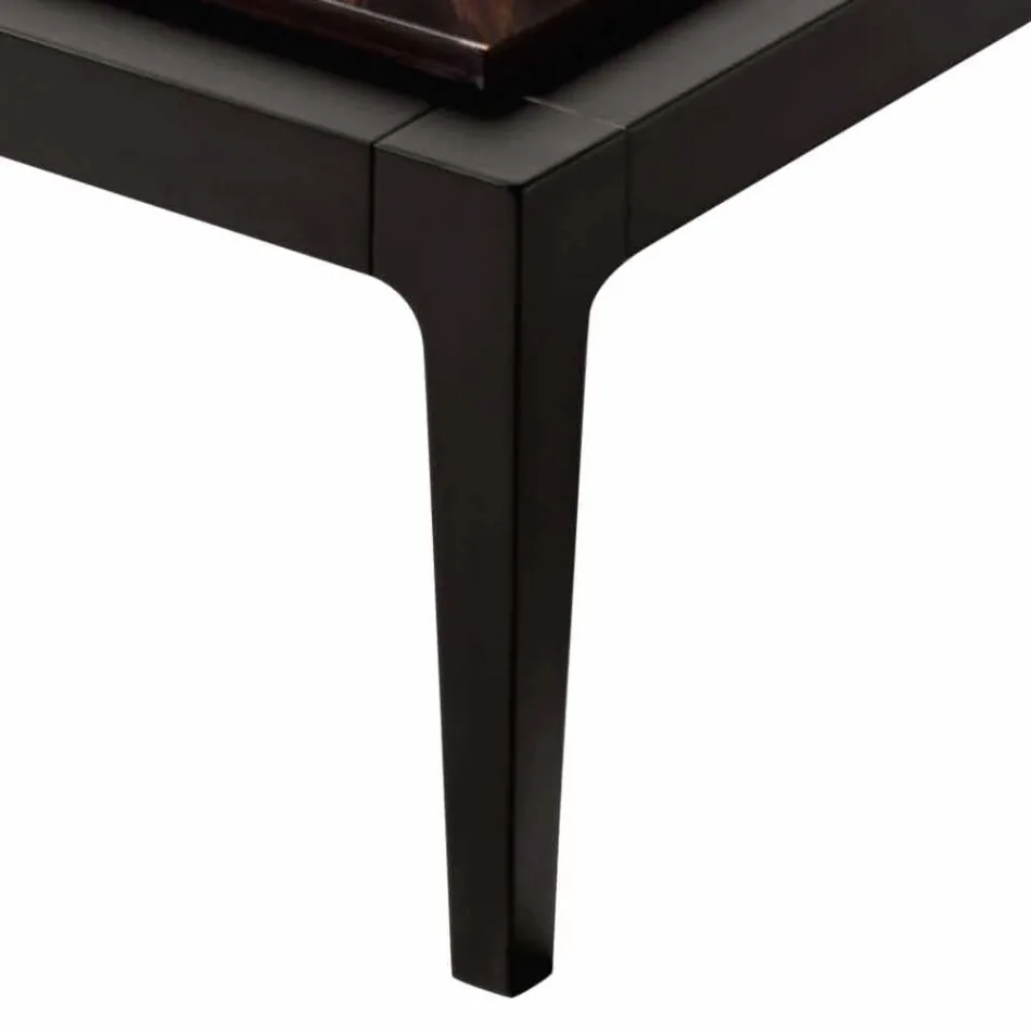 Tavolino in legno massello di design Grilli Zarafa fatto in Italia Viadurini