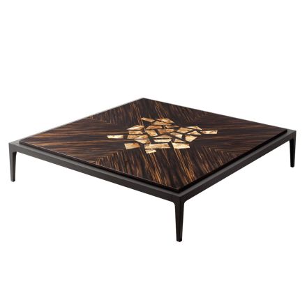 Tavolino in legno massello di design Grilli Zarafa fatto in Italia Viadurini