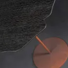 Tavolino in legno moderno rovere tinto moka Andy  Viadurini