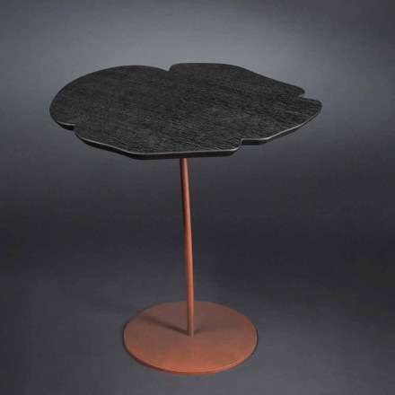 Tavolino in legno moderno rovere tinto moka Andy  Viadurini