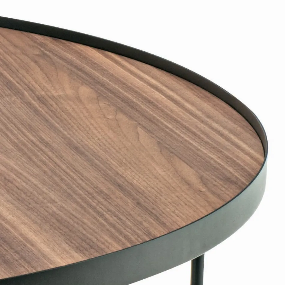 Tavolino in Noce Canaletto di Diverse Misure Made in Italy - Gubbio Viadurini