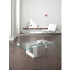 Tavolino in Vetro Extrachiaro da Salotto di Design Moderno Made in Italy – Scoby Viadurini